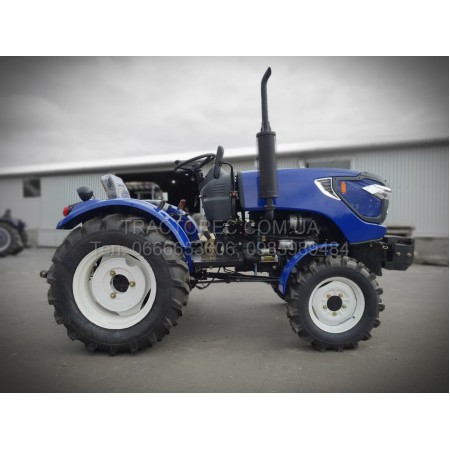Мінітрактор Терра Форс 255SX, 3 циліндри, 4x4, редукторний міст, широкі шини 11.2-20, редукторний міст, ВОМ 540/1000